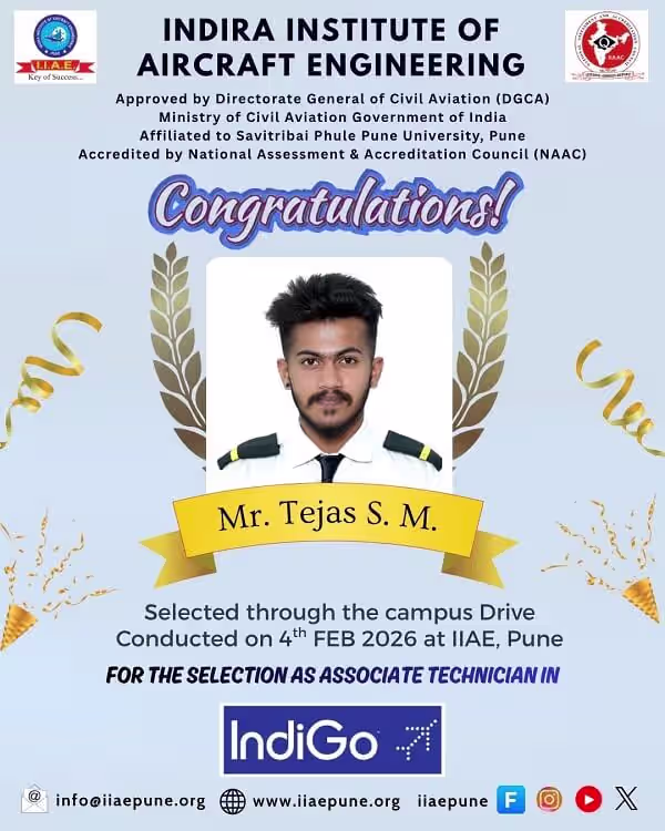 Tejas S M - IIAE Pune Placement Student